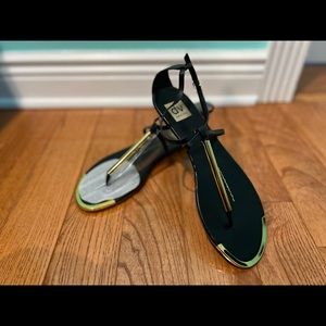 Dolce Vita black/gold sandals. New. Size 9